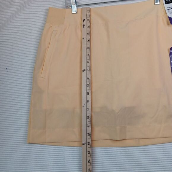Member's Mark Women's Built-In Short Stretch Woven Active Skort Yellow XXL - Picture 8 of 11